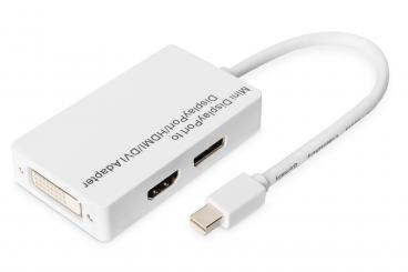 Adaptador/convertidor Mini DisplayPort - Mini DP a DisplayPort, HDMI y DVI 