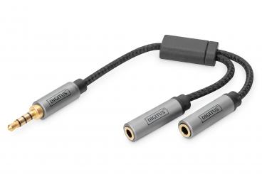 Adaptateur Casque Audio, jack mâle 3,5 mm vers 2 jack femelle 3,5 mm 