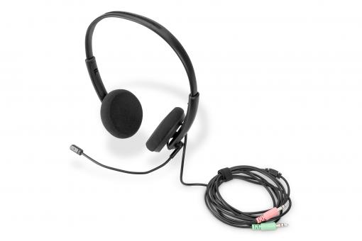 On Ear Office Headset mit Geräuschreduzierung, 3,5 mm Stereo 