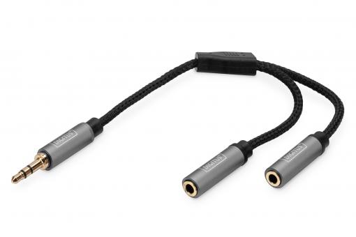 Audio Splitter, 3,5 mm Klinke auf 2x 3,5 mm  Buchse 